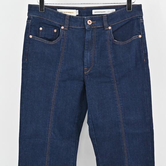 Anthropologie Jeans Womens Size 28 Pilcro Crop Denim Center Seam Boho Festival - Picture 2 of 12